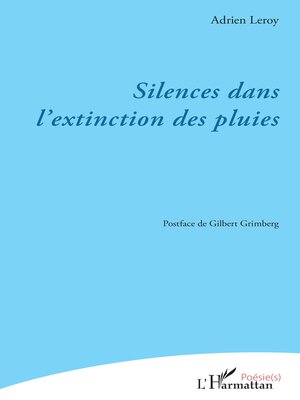 cover image of Silences dans l'extinction des pluies
